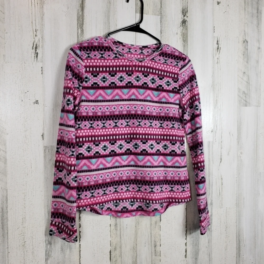Girls climate right fleece pajama top size XL